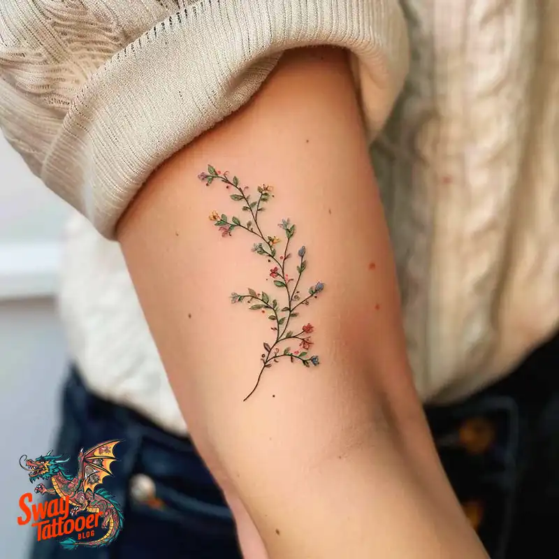100 Vine Tattoo Design Ideas: Nature-Inspired Body Art 48 vine tattoo