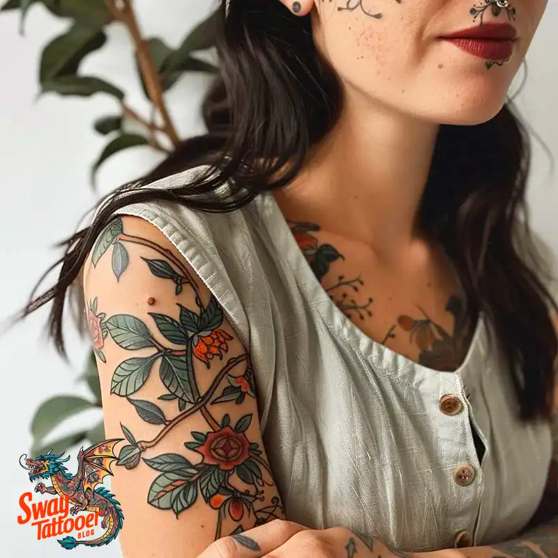 100 Vine Tattoo Design Ideas: Nature-Inspired Body Art 39 vine tattoo