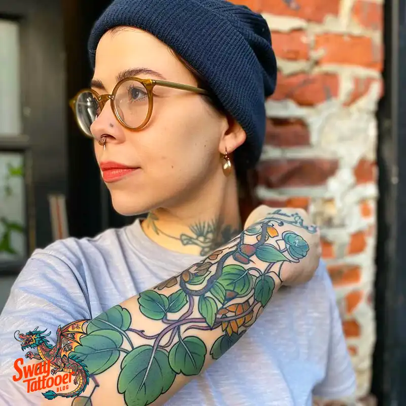 100 Vine Tattoo Design Ideas: Nature-Inspired Body Art 38 vine tattoo