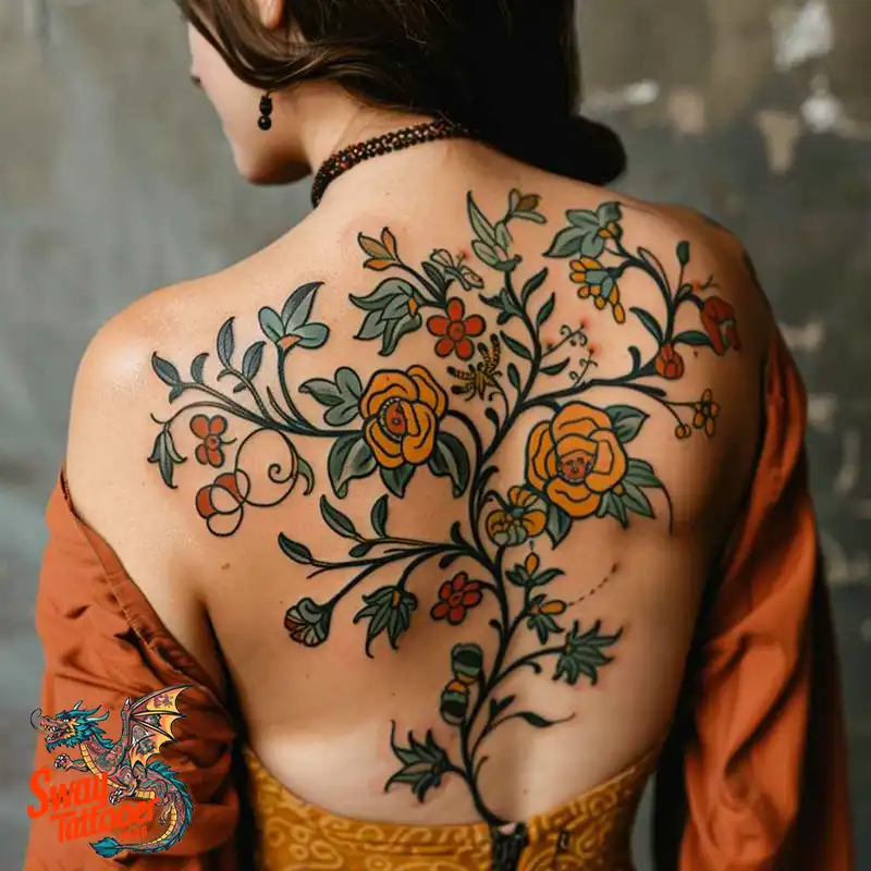 100 Vine Tattoo Design Ideas: Nature-Inspired Body Art 36 vine tattoo