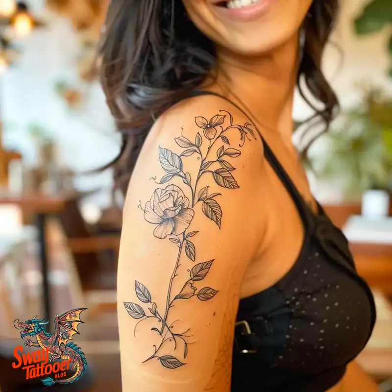100 Vine Tattoo Design Ideas: Nature-Inspired Body Art 34 vine tattoo
