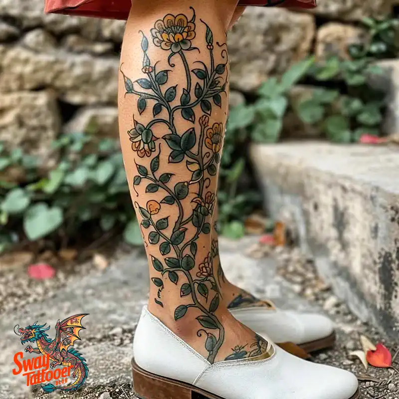 100 Vine Tattoo Design Ideas: Nature-Inspired Body Art 30 vine tattoo