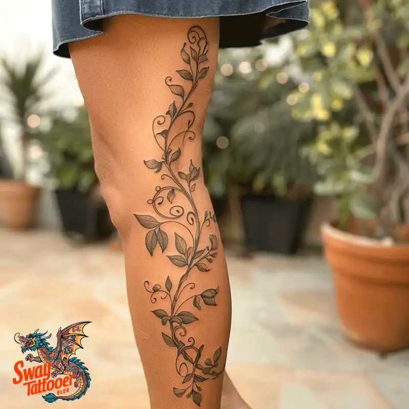100 Vine Tattoo Design Ideas: Nature-Inspired Body Art 29 vine tattoo