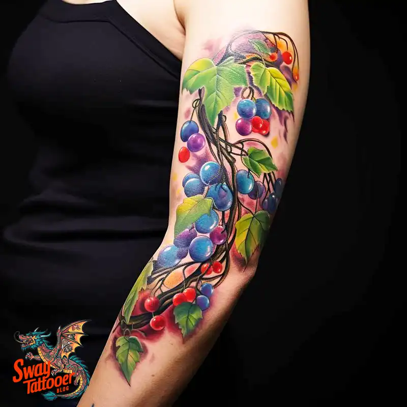 100 Vine on Leg and Arm Tattoo Designs : Nature's Art 83 vine on arm tattoo