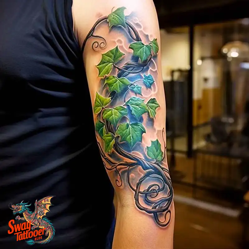 100 Vine on Leg and Arm Tattoo Designs : Nature's Art 74 vine on arm tattoo