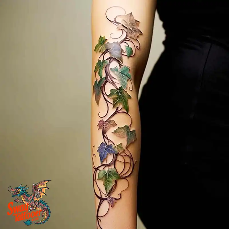 100 Vine on Leg and Arm Tattoo Designs : Nature's Art 80 vine on arm tattoo