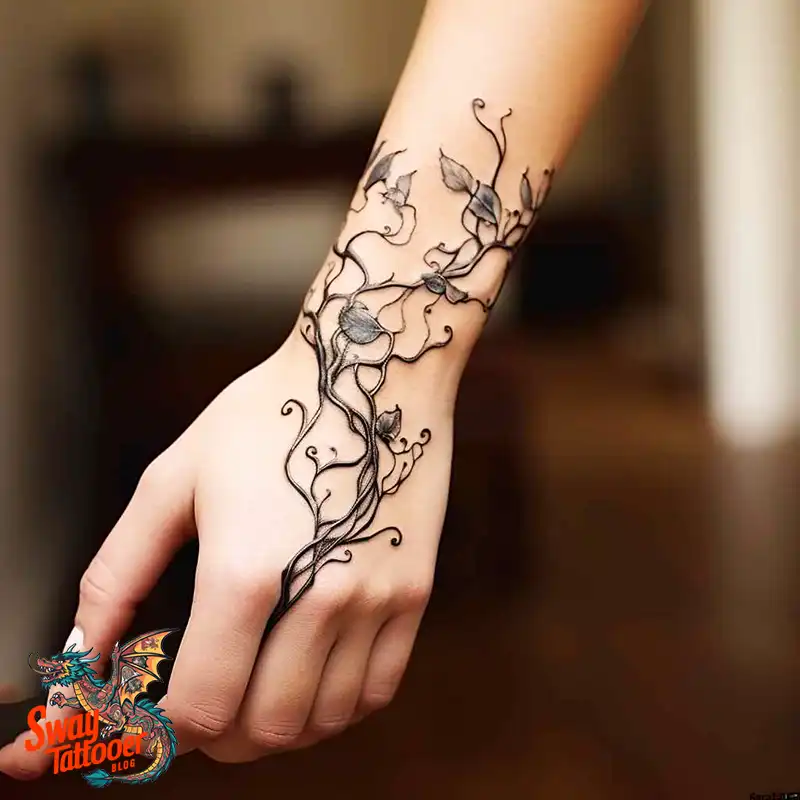 100 Vine on Leg and Arm Tattoo Designs : Nature's Art 71 vine on arm tattoo