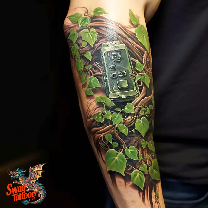 100 Vine on Leg and Arm Tattoo Designs : Nature's Art 68 vine on arm tattoo
