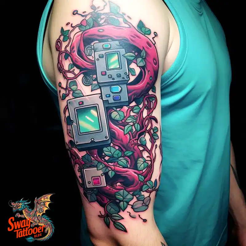 100 Vine on Leg and Arm Tattoo Designs : Nature's Art 67 vine on arm tattoo
