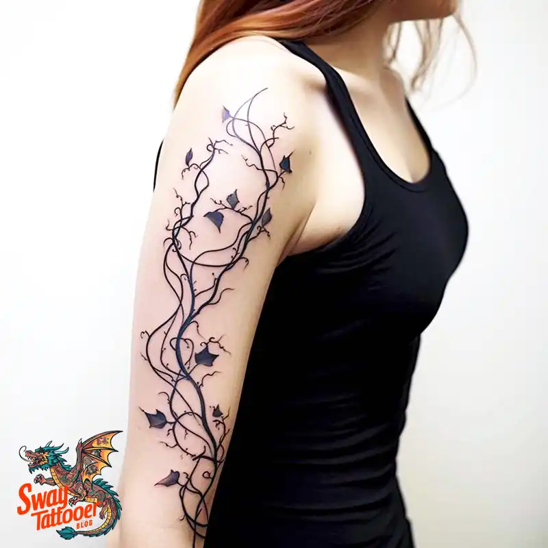 100 Vine on Leg and Arm Tattoo Designs : Nature's Art 64 vine on arm tattoo
