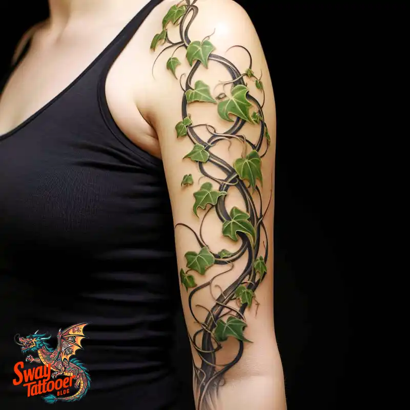 100 Vine on Leg and Arm Tattoo Designs : Nature's Art 62 vine on arm tattoo