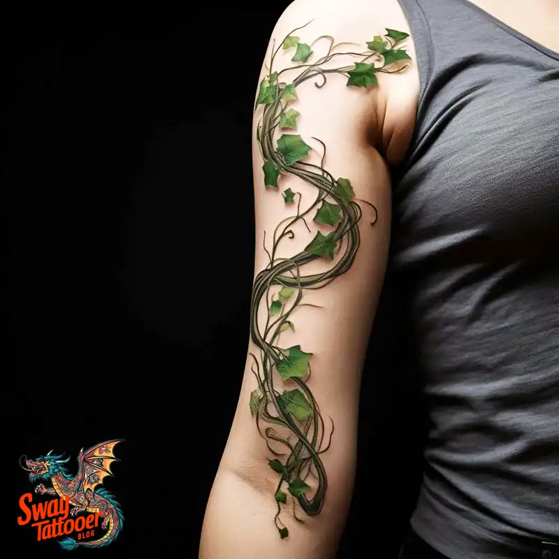 100 Vine on Leg and Arm Tattoo Designs : Nature's Art 61 vine on arm tattoo
