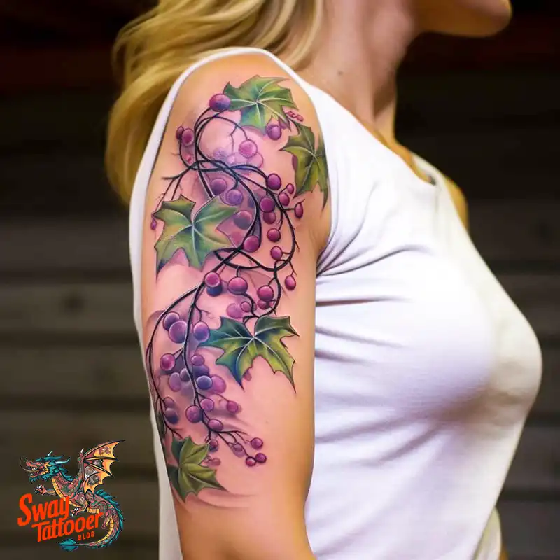100 Vine on Leg and Arm Tattoo Designs : Nature's Art 59 vine on arm tattoo
