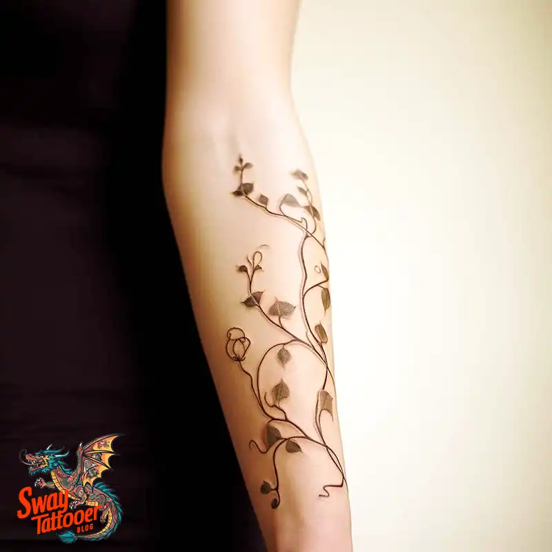 100 Vine on Leg and Arm Tattoo Designs : Nature's Art 58 vine on arm tattoo