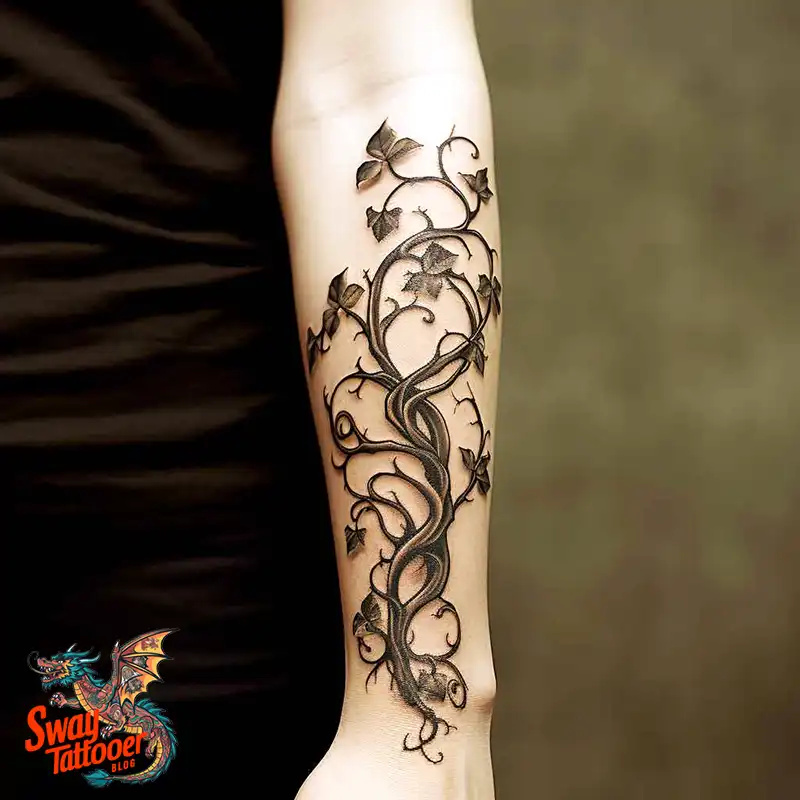 100 Vine on Leg and Arm Tattoo Designs : Nature's Art 55 vine on arm tattoo