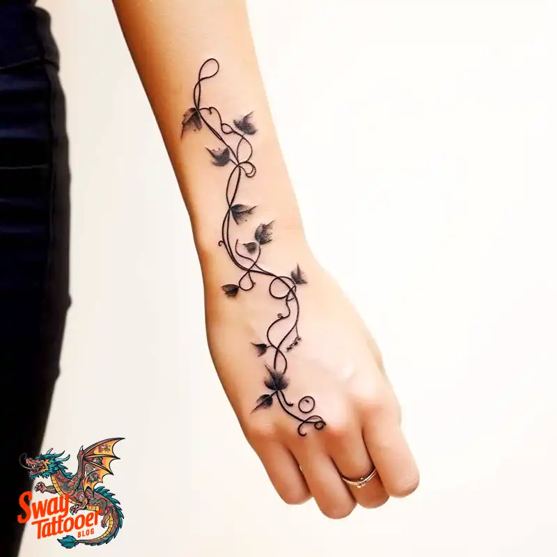 100 Vine on Leg and Arm Tattoo Designs : Nature's Art 54 vine on arm tattoo