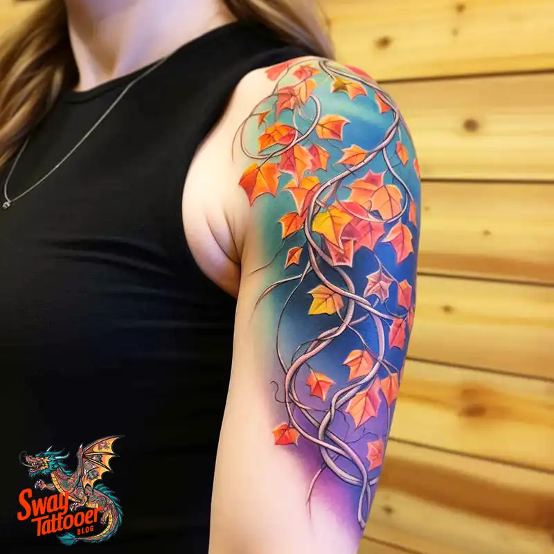 100 Vine on Leg and Arm Tattoo Designs : Nature's Art 85 vine on arm tattoo