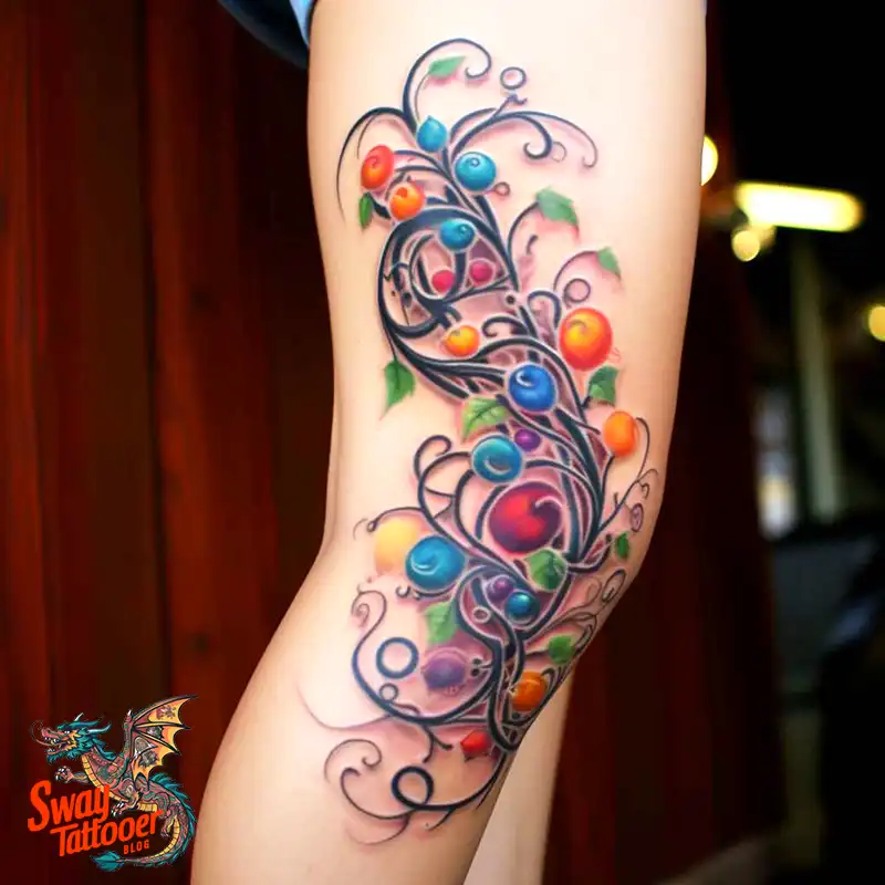 100 Vine on Leg and Arm Tattoo Designs : Nature's Art 40 vine on leg tattoo
