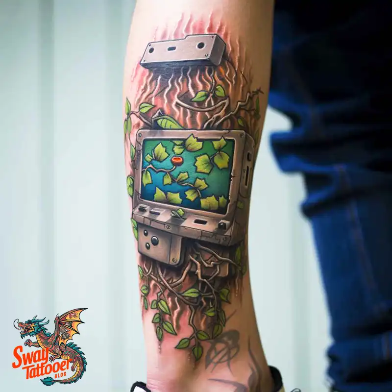 100 Vine on Leg and Arm Tattoo Designs : Nature's Art 23 vine on leg tattoo