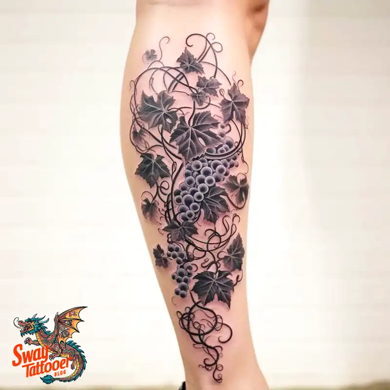 100 Vine on Leg and Arm Tattoo Designs : Nature's Art 20 vine on leg tattoo