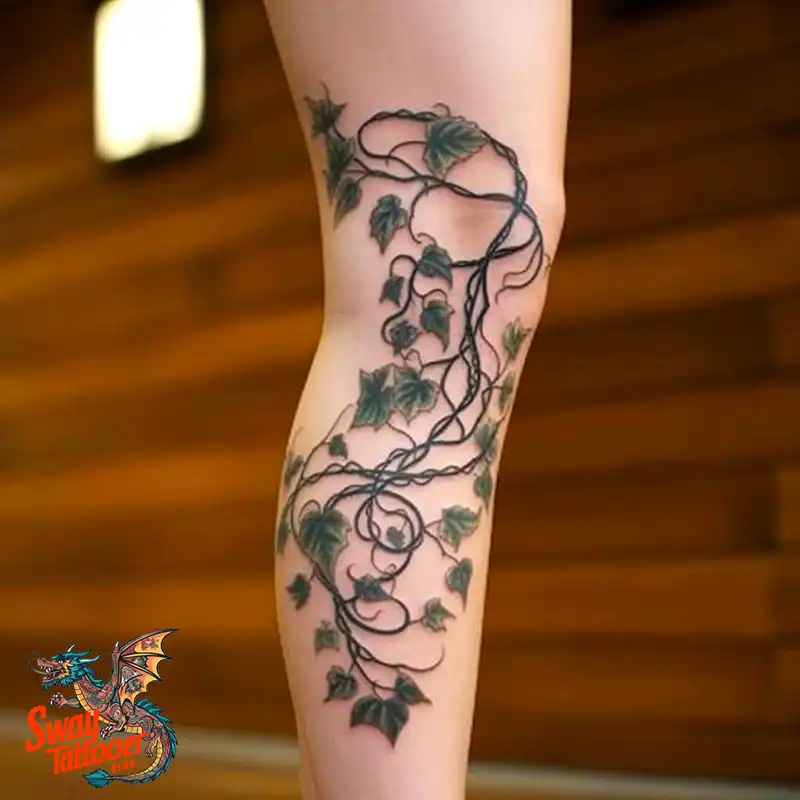 100 Vine on Leg and Arm Tattoo Designs : Nature's Art 6 vine on leg tattoo