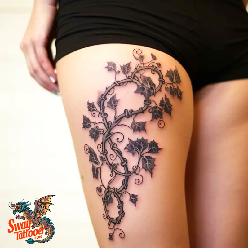 100 Vine on Leg and Arm Tattoo Designs : Nature's Art 3 vine on leg tattoo