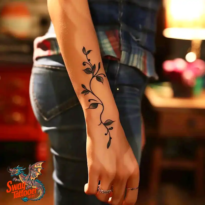 100 Vine on Wrist Tattoo Designs: Dance of Nature and Art 8 vine on wrist tattoo