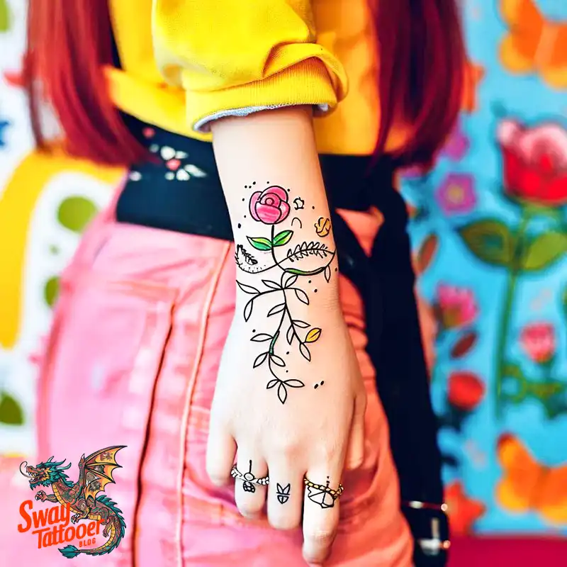100 Vine on Wrist Tattoo Designs: Dance of Nature and Art 7 vine on wrist tattoo