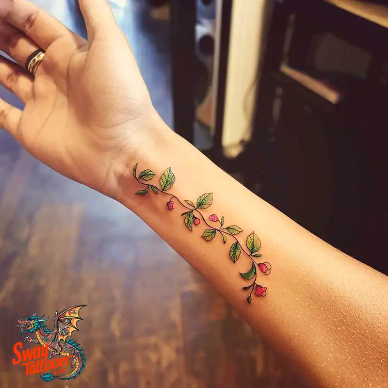 100 Vine on Wrist Tattoo Designs: Dance of Nature and Art 80 vine on wrist tattoo