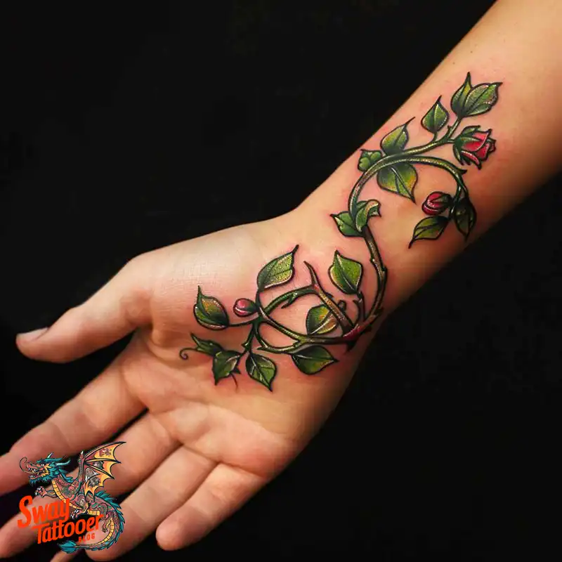 100 Vine on Wrist Tattoo Designs: Dance of Nature and Art 79 vine on wrist tattoo