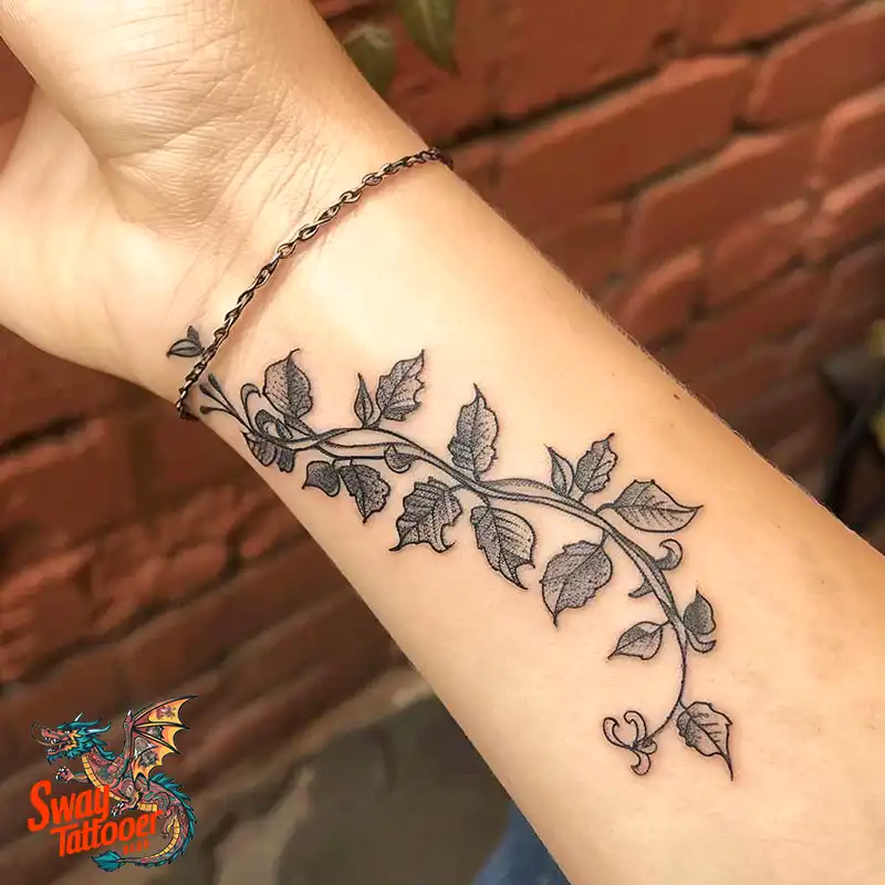 100 Vine on Wrist Tattoo Designs: Dance of Nature and Art 77 vine on wrist tattoo