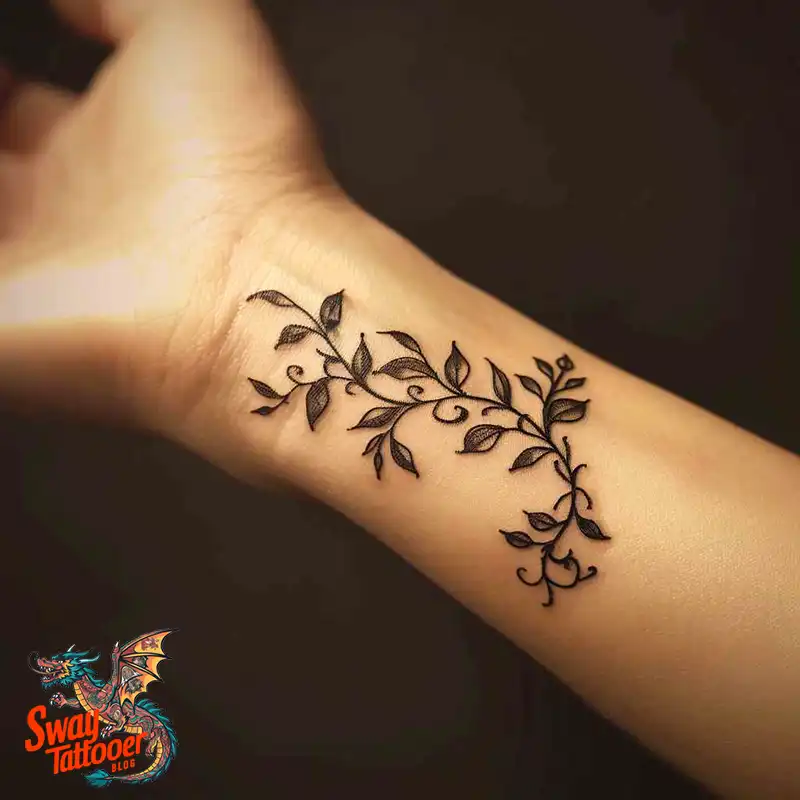 100 Vine on Wrist Tattoo Designs: Dance of Nature and Art 78 vine on wrist tattoo