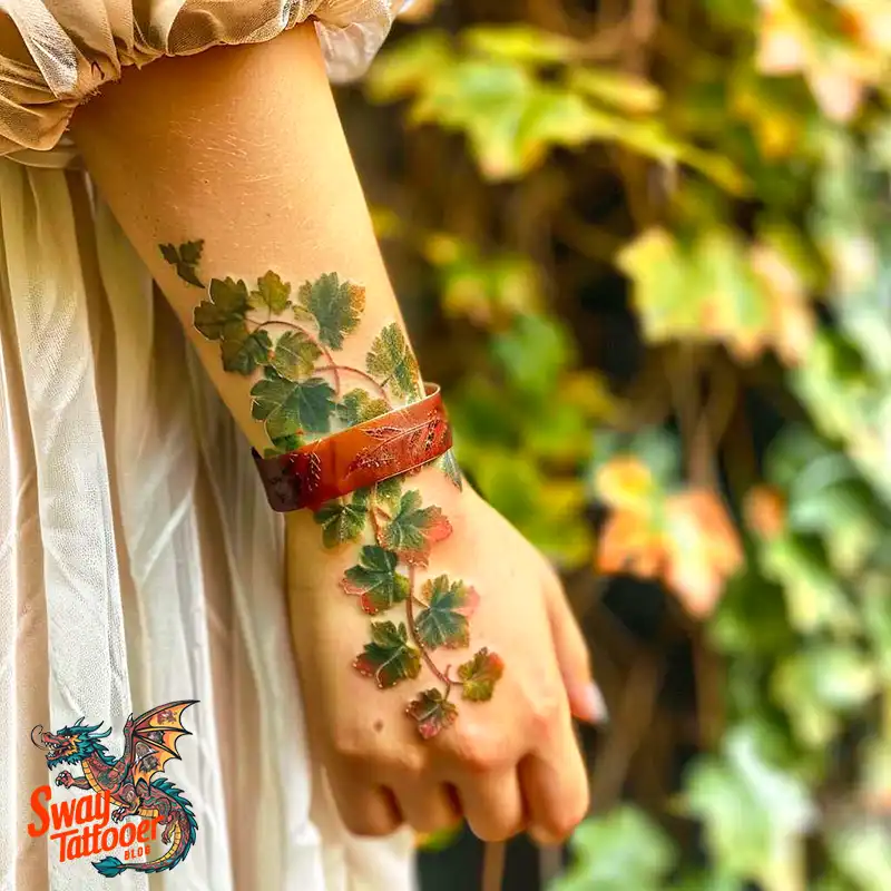 100 Vine on Wrist Tattoo Designs: Dance of Nature and Art 53 vine on wrist tattoo