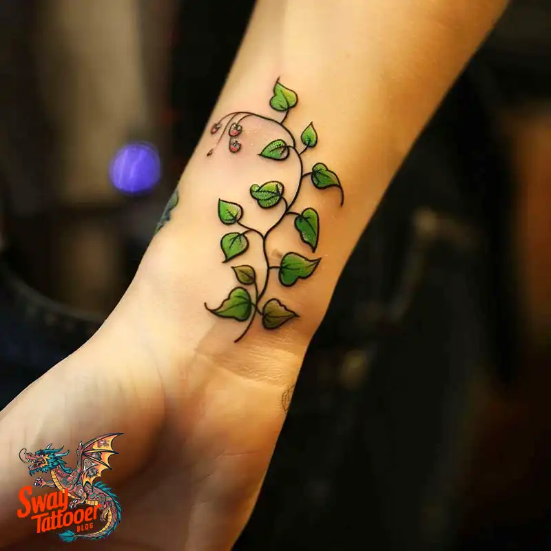 100 Vine on Wrist Tattoo Designs: Dance of Nature and Art 97 vine on wrist tattoo