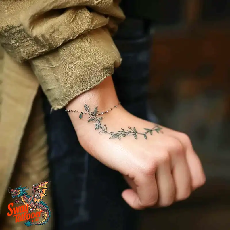 100 Vine on Wrist Tattoo Designs: Dance of Nature and Art 98 vine on wrist tattoo