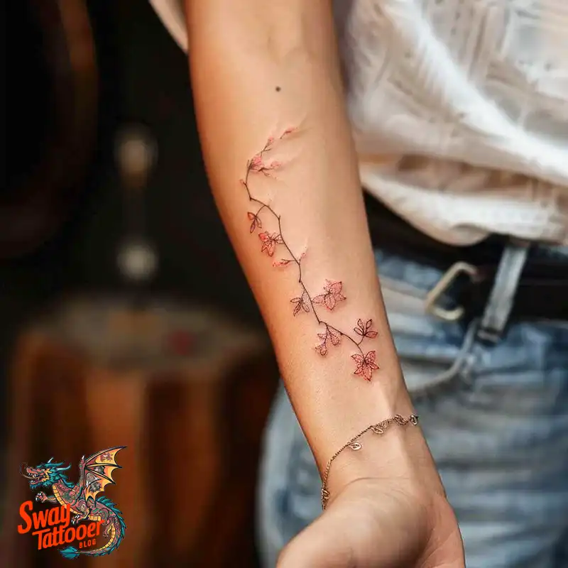 100 Vine on Wrist Tattoo Designs: Dance of Nature and Art 38 vine on wrist tattoo