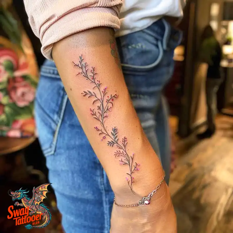 100 Vine on Wrist Tattoo Designs: Dance of Nature and Art 37 vine on wrist tattoo