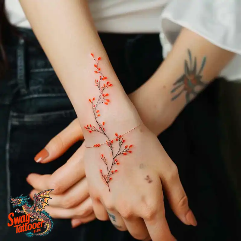 100 Vine on Wrist Tattoo Designs: Dance of Nature and Art 28 vine on wrist tattoo