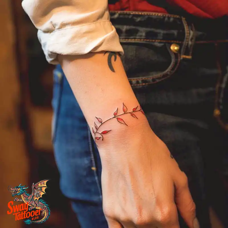 100 Vine on Wrist Tattoo Designs: Dance of Nature and Art 23 vine on wrist tattoo