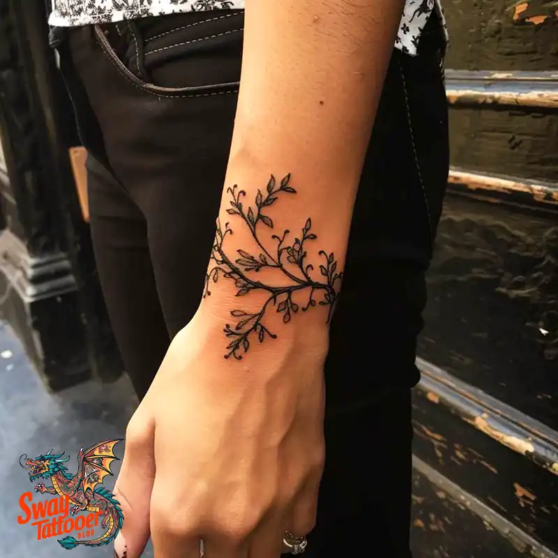 100 Vine on Wrist Tattoo Designs: Dance of Nature and Art 22 vine on wrist tattoo