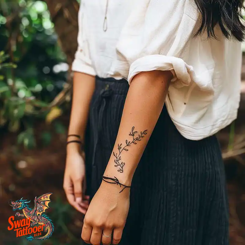 100 Vine on Wrist Tattoo Designs: Dance of Nature and Art 19 vine on wrist tattoo