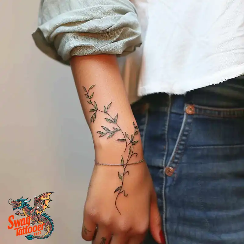 100 Vine on Wrist Tattoo Designs: Dance of Nature and Art 17 vine on wrist tattoo
