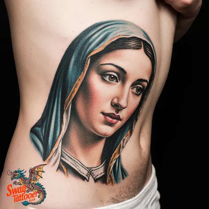 100 Virgin Mary Tattoo Design Ideas: Sacred Art in Ink 67 virgin mary tattoo