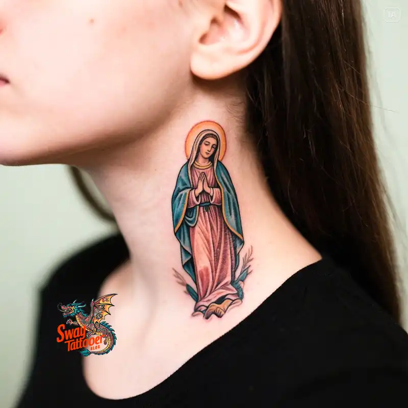100 Virgin Mary Tattoo Design Ideas: Sacred Art in Ink 5 virgin mary tattoo