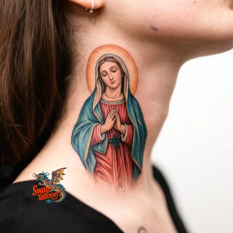 100 Virgin Mary Tattoo Design Ideas: Sacred Art in Ink 4 virgin mary tattoo