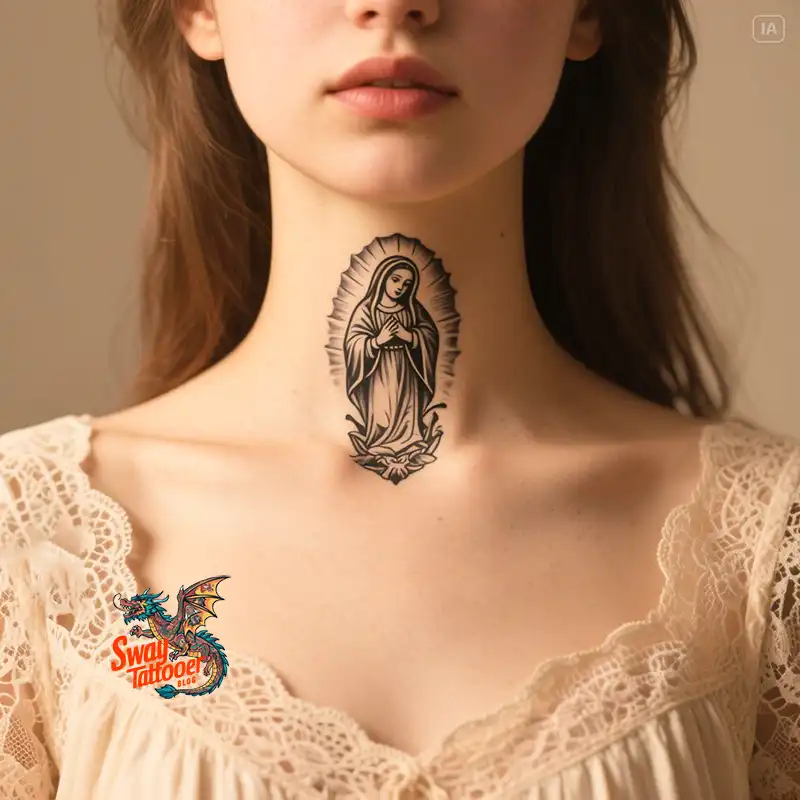 100 Virgin Mary Tattoo Design Ideas: Sacred Art in Ink 3 virgin mary tattoo
