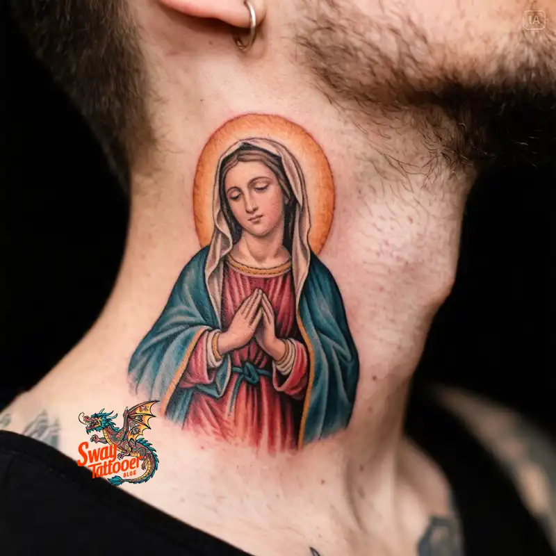 100 Virgin Mary Tattoo Design Ideas: Sacred Art in Ink 2 virgin mary tattoo