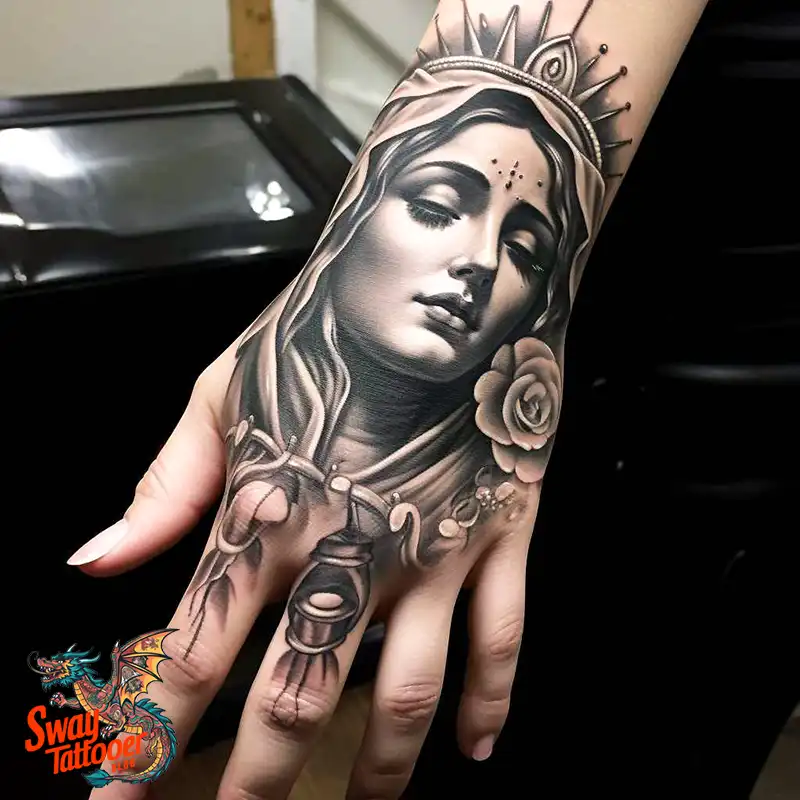 100 Virgin Mary Tattoo Design Ideas: Sacred Art in Ink 77 virgin mary tattoo