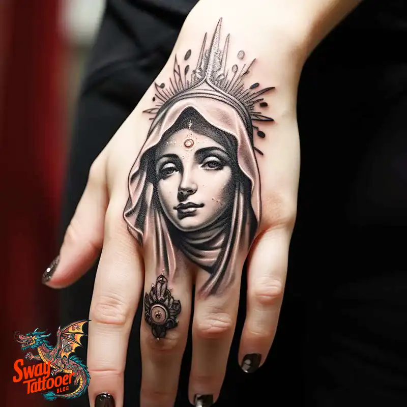 100 Virgin Mary Tattoo Design Ideas: Sacred Art in Ink 40 virgin mary tattoo