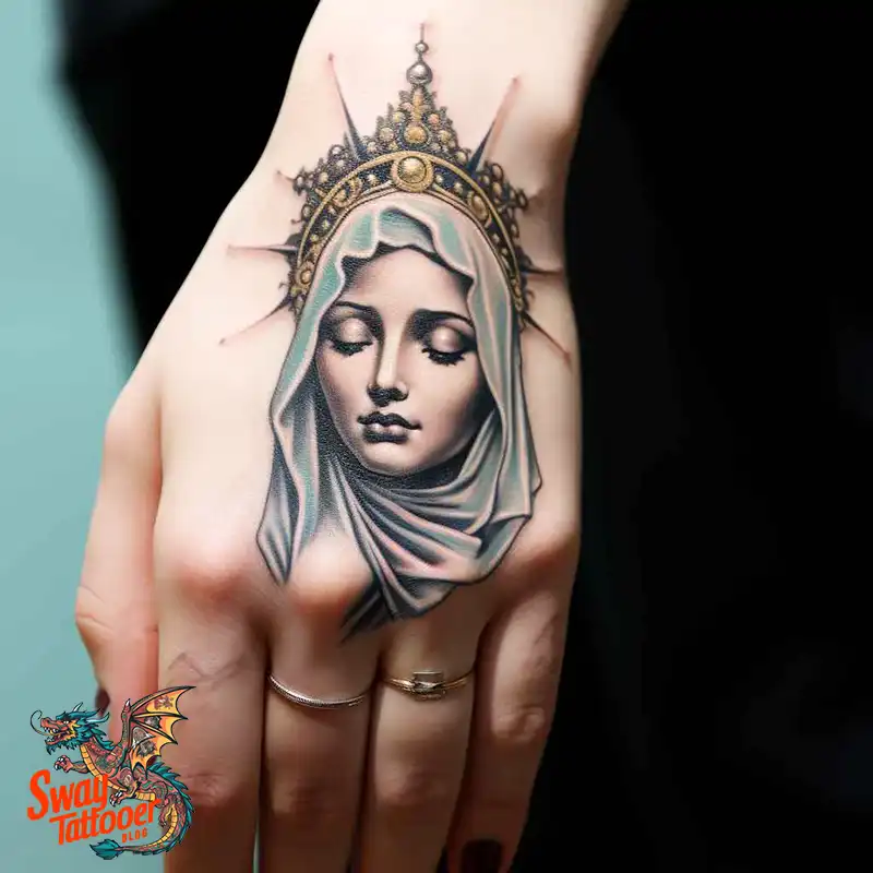 100 Virgin Mary Tattoo Design Ideas: Sacred Art in Ink 38 virgin mary tattoo